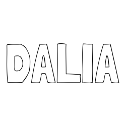 Online Created Coloring Page - DALIA Coloring Page