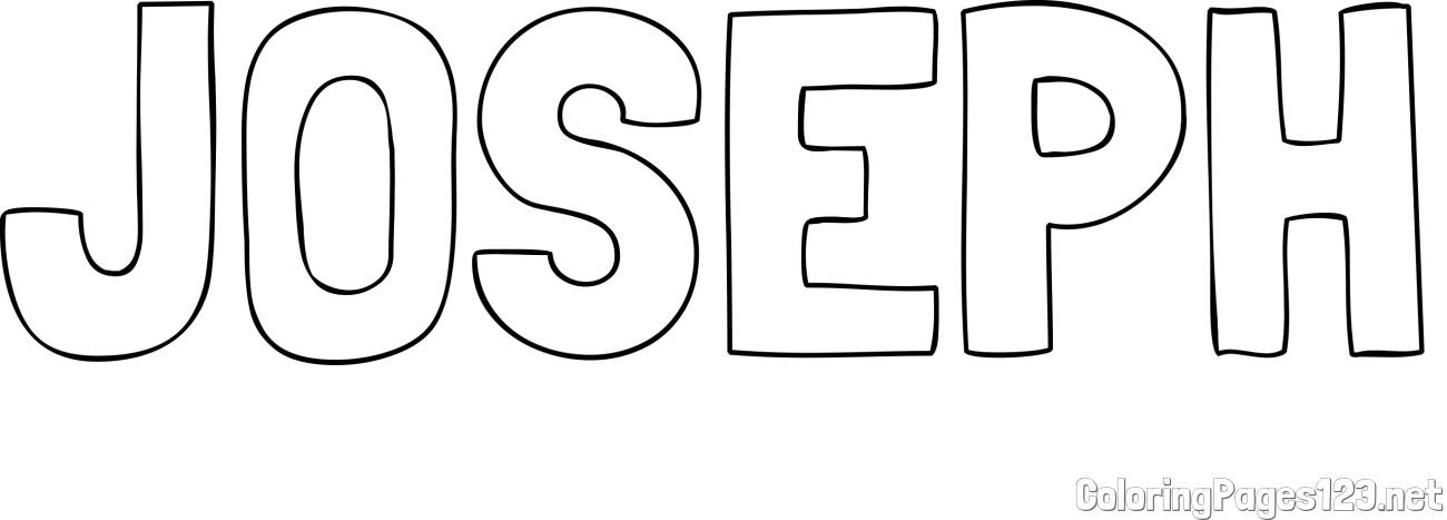 JOSEPH Coloring Page