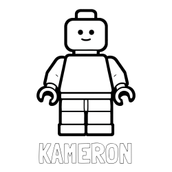 KAMERON Coloring Page and Easy LEGO Character Coloring Page