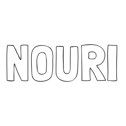 NOURI Coloring Page