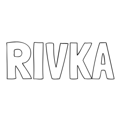 RIVKA Coloring Page