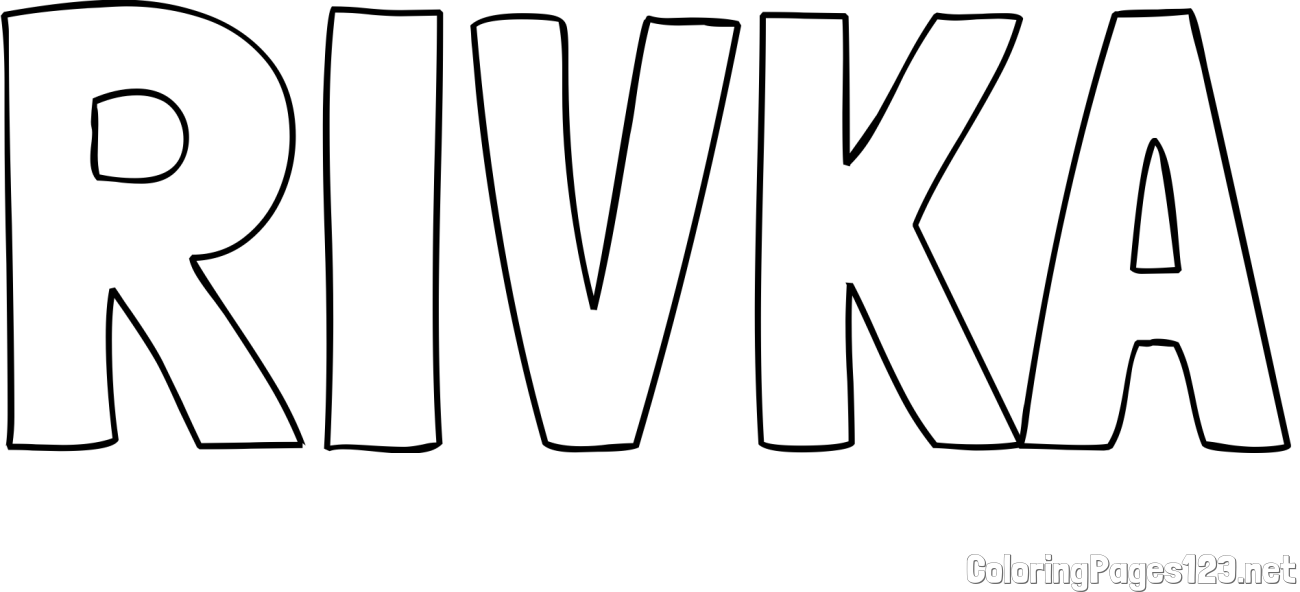 RIVKA Coloring Page