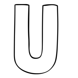 U Coloring Page