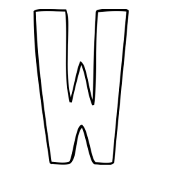 W Coloring Page