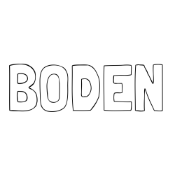 BODEN Coloring Page