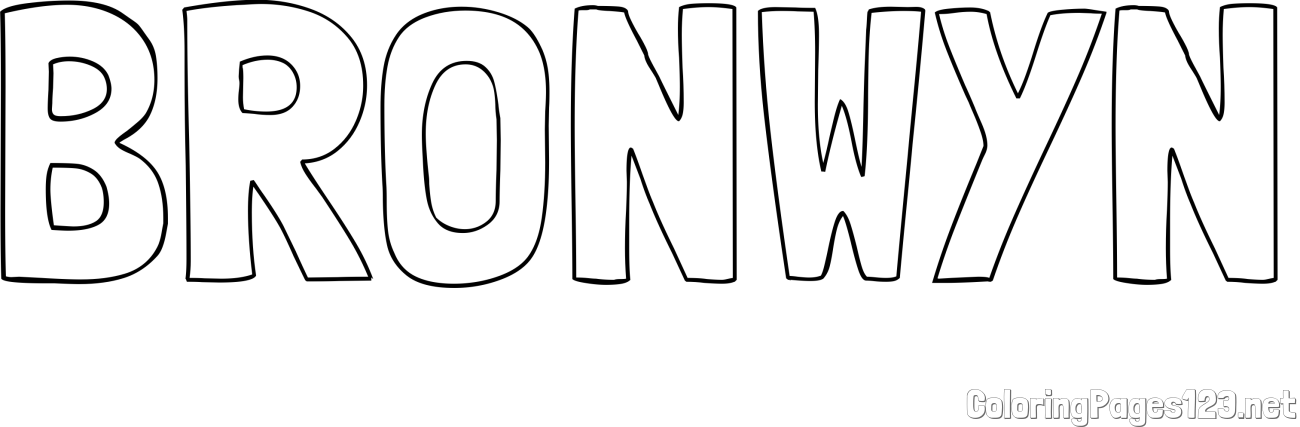 BRONWYN Coloring Page