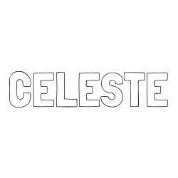 Online Created Coloring Page - CELESTE Coloring Page