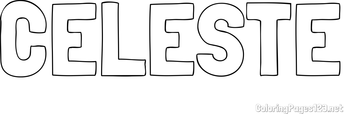 CELESTE Coloring Page