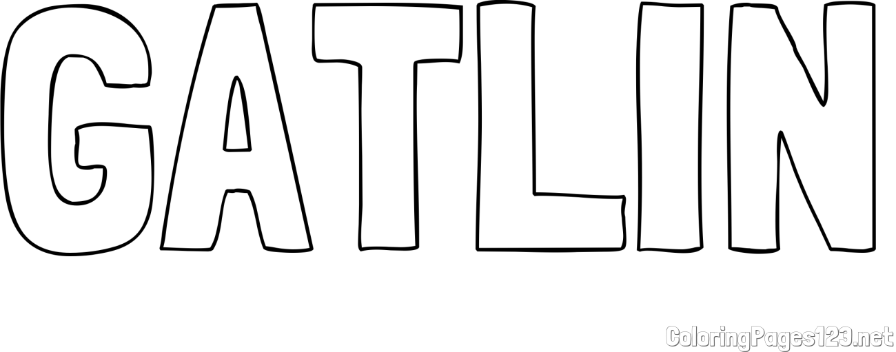 GATLIN Coloring Page