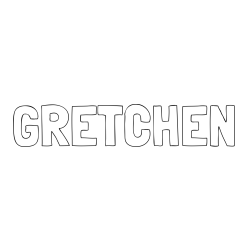 GRETCHEN Coloring Page