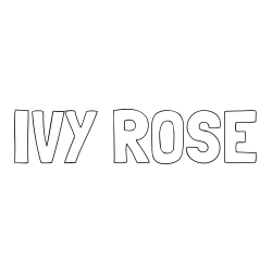 IVY ROSE Coloring Page