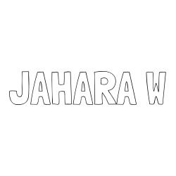 JAHARA W Coloring Page