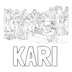 KARI Coloring Page and Adult Coloring Page of People