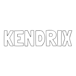 KENDRIX Coloring Page