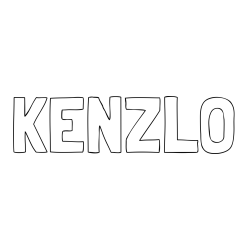 KENZLO Coloring Page