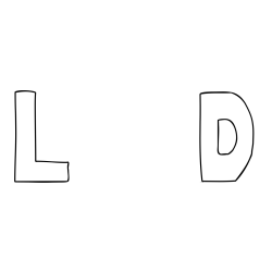 L     D Coloring Page