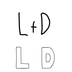Online Created Coloring Page - L  D Coloring Page and leah + dawson