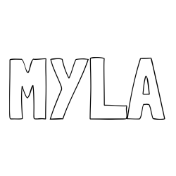 MYLA Coloring Page