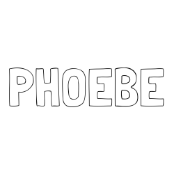 PHOEBE Coloring Page