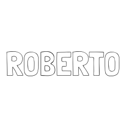 ROBERTO Coloring Page