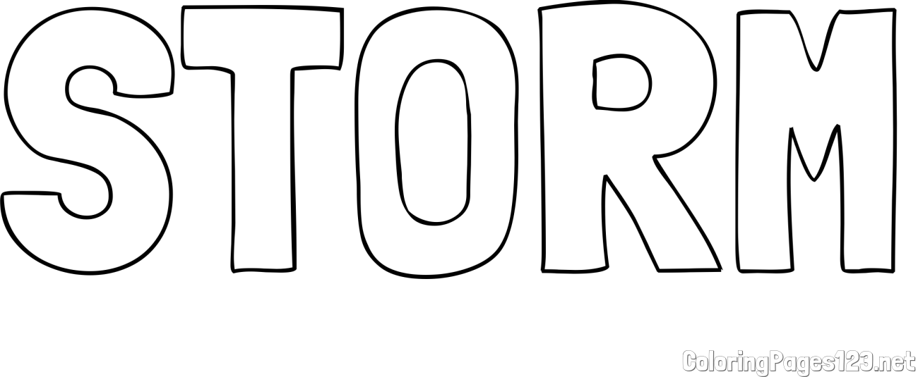 STORM Coloring Page