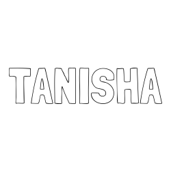 TANISHA Coloring Page