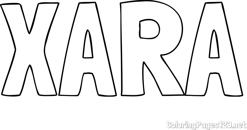 XARA Coloring Page