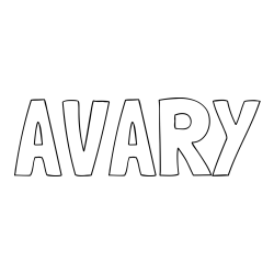 Online Created Coloring Page - AVARY Coloring Page