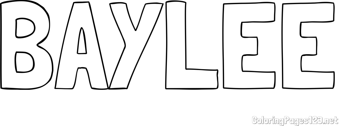 BAYLEE Coloring Page