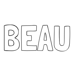 BEAU Coloring Page