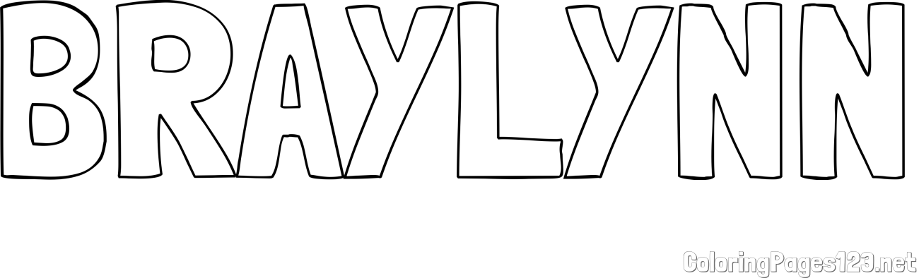 BRAYLYNN Coloring Page
