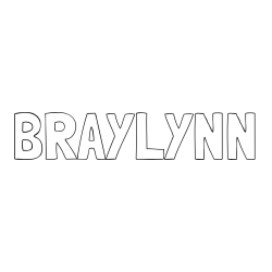 Online Created Coloring Page - BRAYLYNN Coloring Page