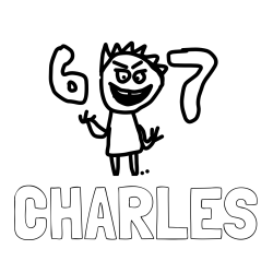 Online Created Coloring Page - CHARLES Coloring Page and 676767676767676767676767
