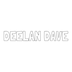 DEELAN DAVE Coloring Page