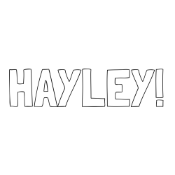 HAYLEY! Coloring Page