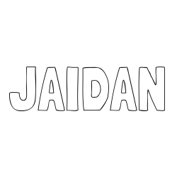 JAIDAN Coloring Page