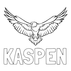 Online Created Coloring Page - KASPEN Coloring Page and Eagle on the Prowl Coloring Page