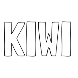 KIWI Coloring Page
