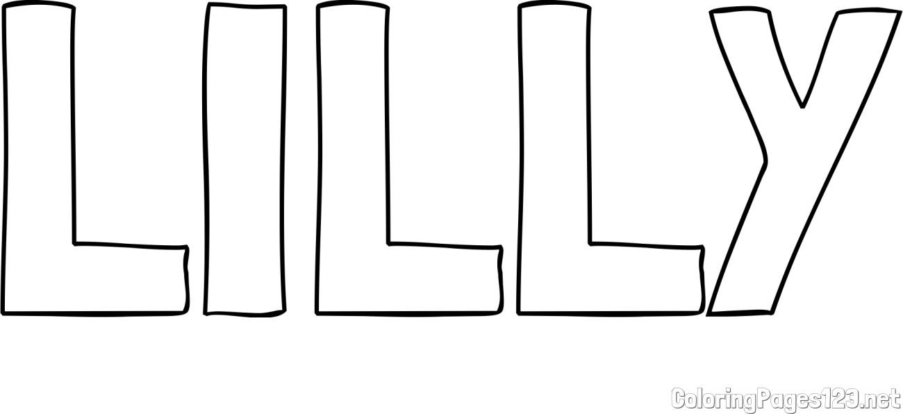 LILLY Coloring Page