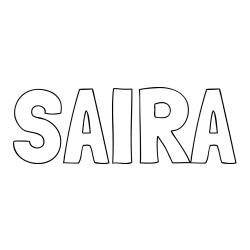 SAIRA Coloring Page