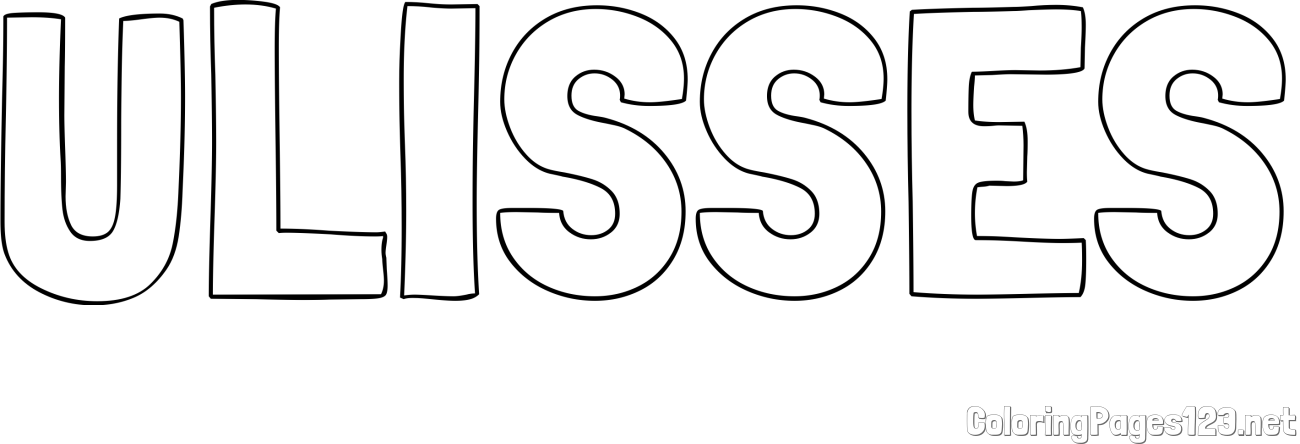 ULISSES Coloring Page