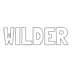 Online Created Coloring Page - WILDER Coloring Page