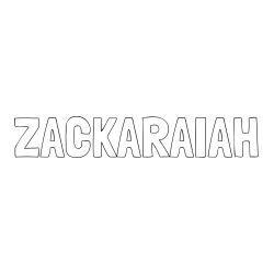 Online Created Coloring Page - ZACKARAIAH Coloring Page