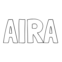 Online Created Coloring Page - AIRA Coloring Page