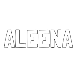 ALEENA Coloring Page