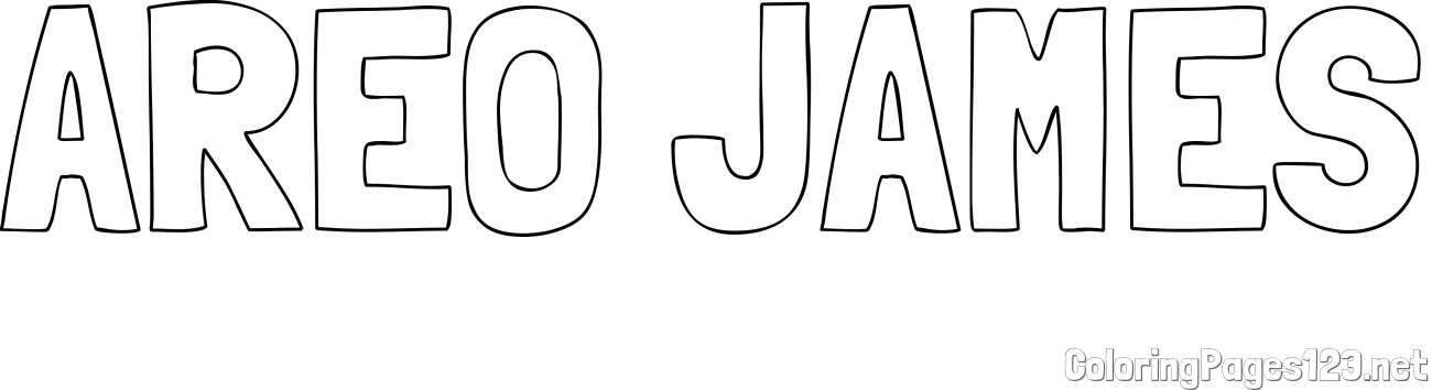 AREO JAMES Coloring Page