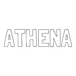 ATHENA Coloring Page