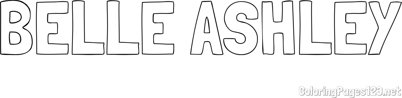 BELLE ASHLEY Coloring Page