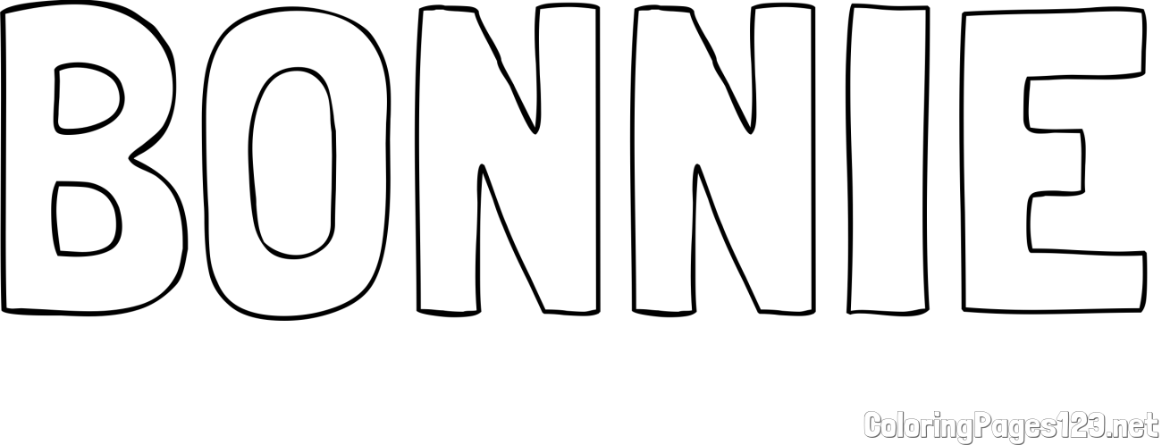 BONNIE Coloring Page