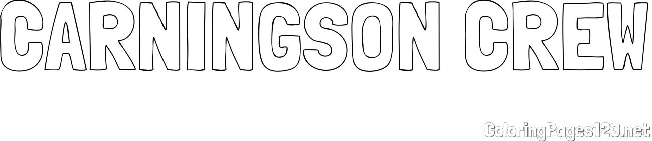 CARNINGSON CREW Coloring Page